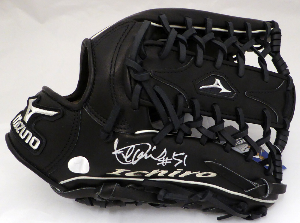 イチロー選手直筆サイン#51書き込み入り Ichiro モデルmizuno グローブ - SPORTS GALLERY USA