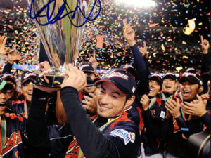 イチロー選手直筆サイン2009ＷＢＣチャンピオンＶ２フォト