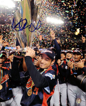 イチロー選手直筆サイン2009ＷＢＣチャンピオンＶ２フォト