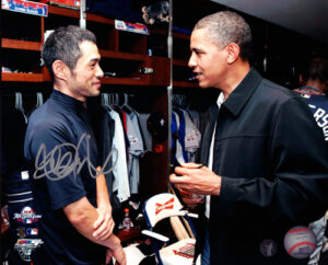 イチロー選手直筆サイン w/オバマ大統領マリナーズフォト