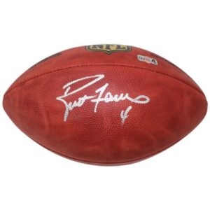 ブレット・ファーブ　BRETT FAVRE#4直筆サインNFLボール