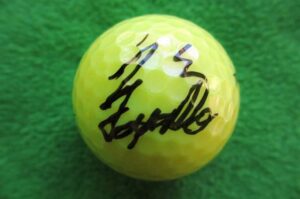 上原彩子選手直筆サインゲーム実使用TOUR STAGEオウンゴルフボール