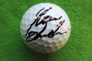 池田勇太プロ直筆サインゲーム実使用TOUR STAGEオウンゴルフボール