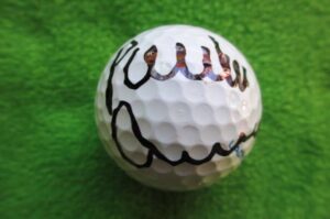 ポーラクレーマー直筆サインゲーム実使用オウンゴルフボール