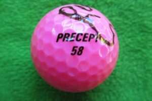ポーラクレーマー直筆サインSUNDAY PINK PRECEPT58ゴルフボール - 画像 (2)