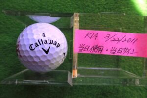 上田桃子選手直筆サインゲーム実使用Callawayオウンゴルフボール - 画像 (3)