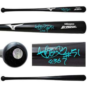 イチロー直筆サイン　#51＆4367書き込み入りMizuno Ichiroモデルバット　イチロー証明書＆ホログラム付き