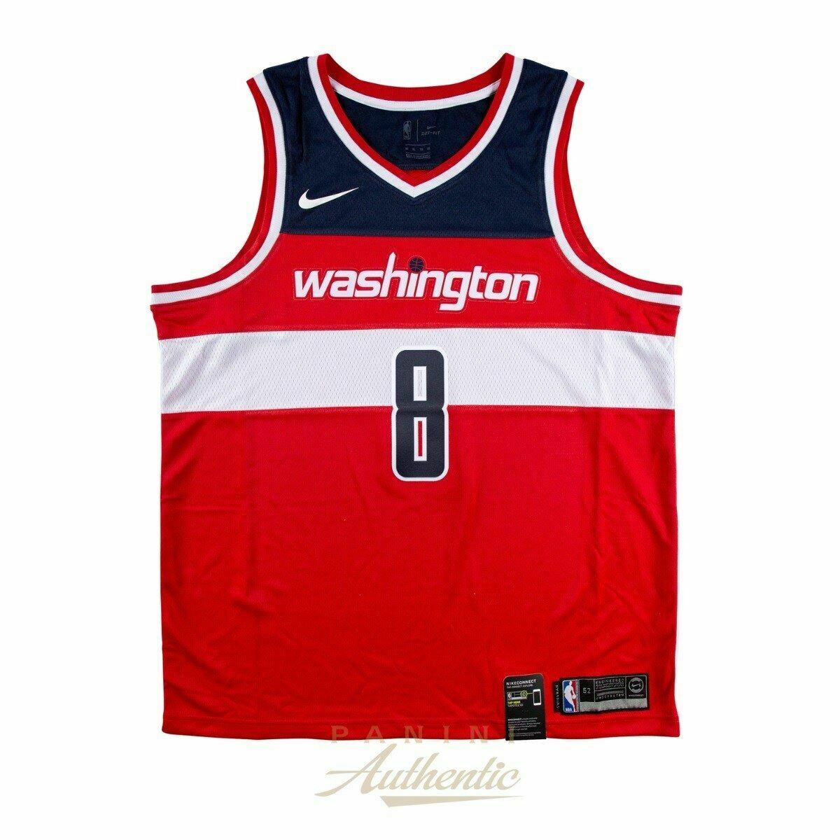 八村塁RUI HACHIMURA#8　NBAワシントンウィザーズ直筆サインSWINGMAN RED ロードユニホーム　パニーニ社製品