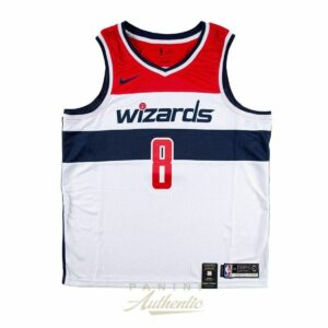 八村塁選手RUI HACHIMURA#8　直筆サインウィザーズホーム・スィングマンジャージ　パニーニ社製品