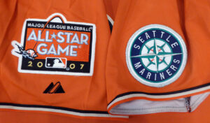 イチロー直筆サイン　#51 &MVP書き込み入り　Orange 2007 ALL-STAR Majestic Cool Base Jersey　XL - 画像 (4)