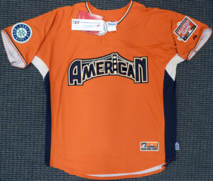 イチロー直筆サイン　#51 &MVP書き込み入り　Orange 2007 ALL-STAR Majestic Cool Base Jersey　XL - 画像 (3)