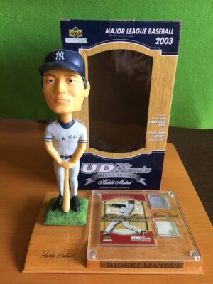 松井秀喜　Hideki Matsui#55 NYヤンキース2003UDA ゲーム実使用ジャージ片入り200個限定　バブルヘッド