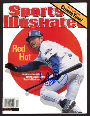 イチロー直筆サイン　2001年スポーツイラストレイテッド・マガジン
