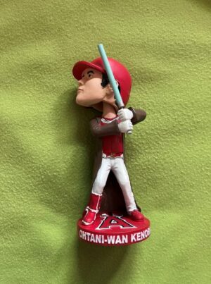 大谷翔平　5月27日スターウォーズナイト・エンジェルス球場25000個限定配布非売品ワン・ケノービバブルヘッド人形 - 画像 (2)