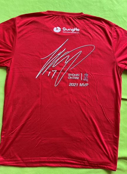 大谷翔平選手7月14日エンジェルス球場25000枚限定配布　2021MVP　Tシャツ　XL　当日チケット付き