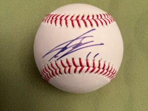 藤浪晋太郎選手＃11 オークランドアスレティックス　ルーキーイヤー直筆サインMLBボール