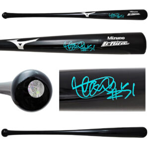 イチロー直筆サイン＃51書き込み入り　ICHIRO MIZUNO BAT