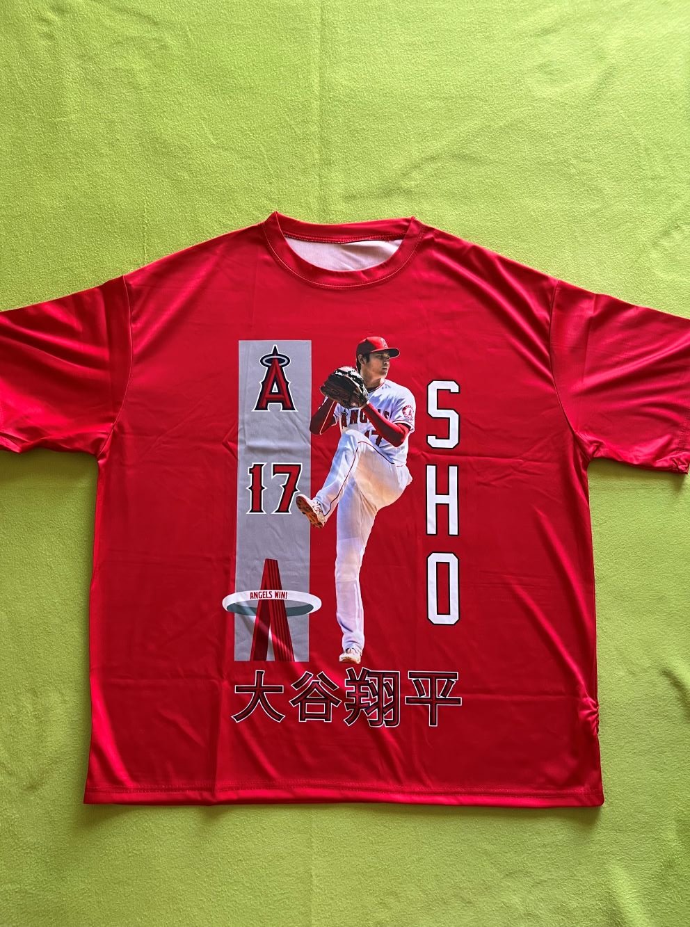 大谷翔平選手　4月22日エンジェルス球場先着25000人配布　OHTANI Tシャツ　XLサイズ