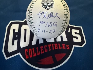 千賀滉大選手＃34NYメッツ直筆Kanjiサイン　1st ASG 7-11-23書き込み入り2023 オールスターゲームボール　Beckett鑑定証ホログラム付き