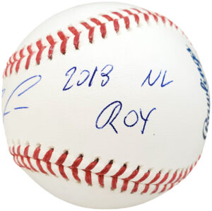 ロナルド・アクーニャJr#13選手 Ronald Acuna Jr 直筆サイン2018 NL ROY 書込み入りMLBボール　Beckett鑑定証ホログラム付き - 画像 (2)