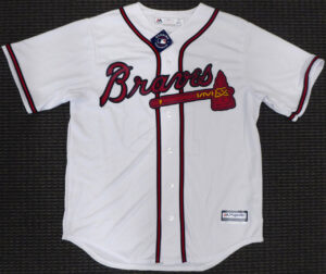 ロナルド・アクーニャJr Full Name 直筆サイン入り　Ronald Jose Acuna Blanco　majestic Cool Base White Jersey  L Beckett鑑定ホログラム付き - 画像 (4)