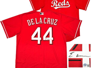 エリー・デラクルーズ＃44　Elly De La Cruz シンシナティーレッズ直筆サインNike RED レプリカユニフォーム　XLサイズ　Beckett鑑定証ホログラム付き