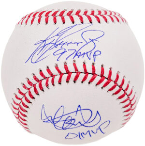 イチロー＆ケングリフィーJr W直筆サイン　01AL MVP &97 AL MVP W書き込み入りMLBボール　Beckett鑑定証ホログラム証明付き
