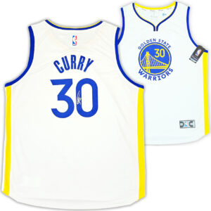 ステフィンカリーStephen Curry#30　直筆サインWhite Fanatics Jersey XL Beckett鑑定証ホログラム付き