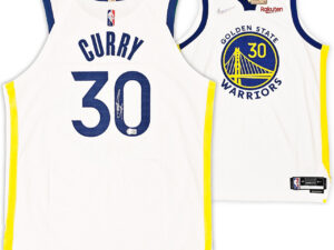 ステフィンカリーStephen Curry#30　直筆サインWhite 48 Jersey Beckett鑑定証ホログラム付き