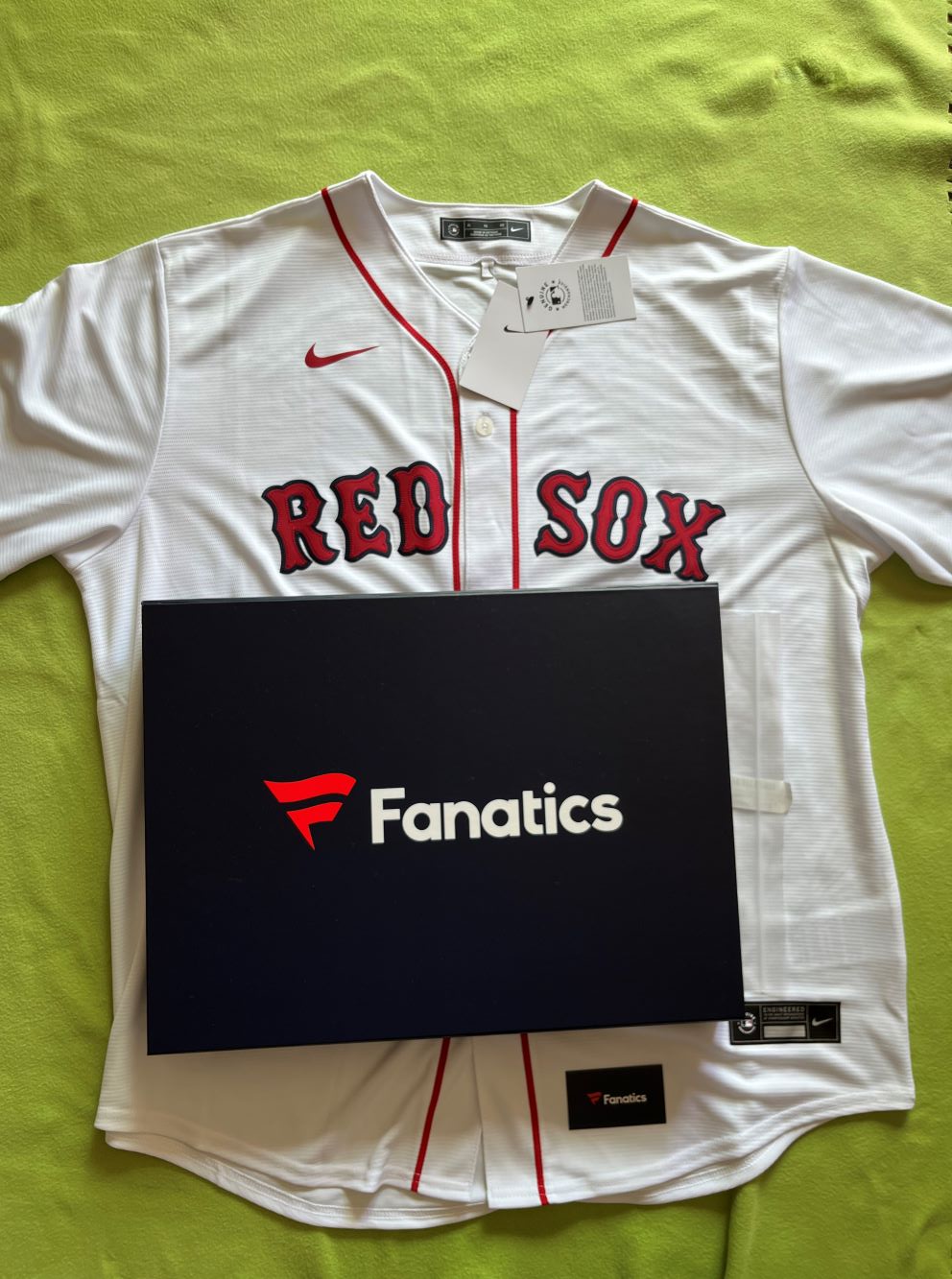 吉田正尚選手＃7ボストンレッドソックス直筆サインNIKEレプリカホワイトホームユニホーム XL Fanatics＆MLBホログラム証明付き