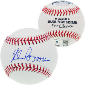 ノーラン・ライアンNolan Ryan直筆サイン 324 Wins 書き込み入りMLBボール　 Ryan Hologram&Beckett鑑定ホログラム付き