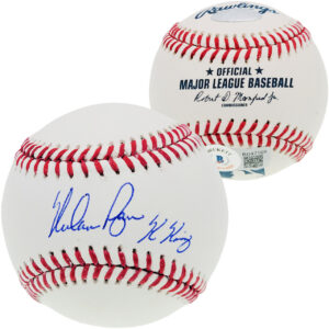 ノーラン・ライアンNolan Ryan直筆サイン K King 書き込み入りMLBボール　 Ryan Hologram&Beckett鑑定ホログラム付き