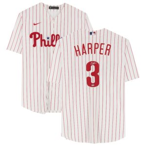 ブライスハーパーBryce Harper#3　直筆サイン　Nikeレプリカユニホーム Fanatics＆MLBホログラム証明付き