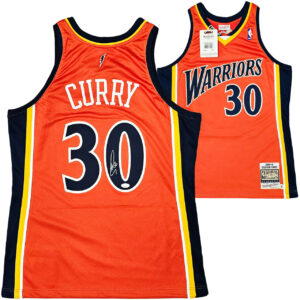 ステフィンカリーStephen Curry#30　直筆サインRed Authentic 2009-2010 Rookie year Jersey 44 Beckett 鑑定証ホログラム付き