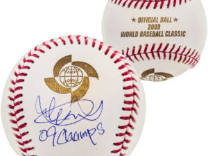 イチロー直筆サイン 09 CHAMPS書き込み入り2009WBC公式ボール　イチロー証明書＆イチローホログラム付き