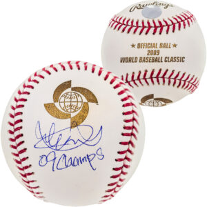 イチロー直筆サイン 09 CHAMPS書き込み入り2009WBC公式ボール　イチロー証明書＆イチローホログラム付き