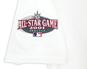 イチロー直筆サイン#51背番号書き込み入り SEATTLE MARINERS 2001 ALL STAR PATCH  MITCHELL&NESS JERSEY 44or48 　イチロー証明書＆ホログラム付き - 画像 (4)