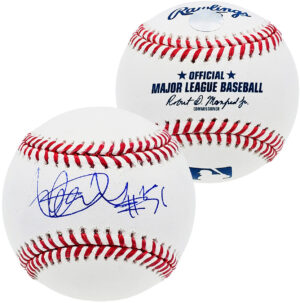 イチロー直筆サイン#51背番号書き込み入りMLB公式ボール　イチロー証明書＆イチローホログラム付き