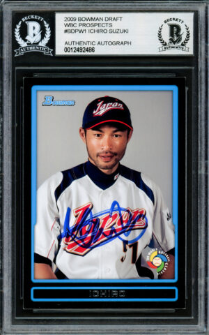 イチロー直筆サイン 2009 WBC Bowman Draft Pick Card. Team Japan  Beckett鑑定証付き