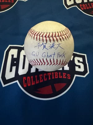 千賀滉大選手＃34　NYメッツ直筆Kanjiサイン&GU GHOST FORK書き込み入り  ゲーム実使用MLBボール Beckett鑑定証＆MLBホログラム付き