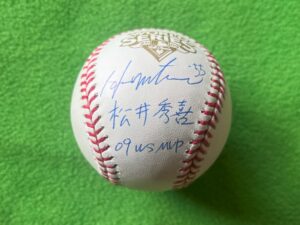 松井秀喜Hideki Matsui#55　直筆サインw/KANJI&09 WS MVP書き込み入り2009年ワールドシリーズオフィシャルボールBeckett鑑定証ホログラム SOLD-OUT