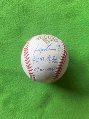 松井秀喜Hideki Matsui#55　直筆サインw/KANJI&09 WS MVP書き込み入り2009年ワールドシリーズオフィシャルボールBeckett鑑定証ホログラム SOLD-OUT