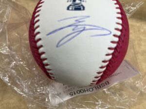 大谷翔平選手17エンジェルス直筆サイン　2021オールスターホームランダービーピンクマニーボール Fanatics&MLBホログラム証明書付き