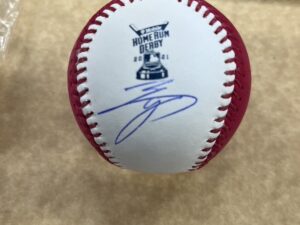 大谷翔平選手17エンジェルス直筆サイン　2021オールスターホームランダービーピンクマニーボール Fanatics&MLBホログラム証明書付き