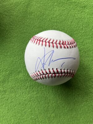 山本由伸選手18LAドジャース直筆サインＭＬＢボール　Fanatic＆MLBホログラム証明付き