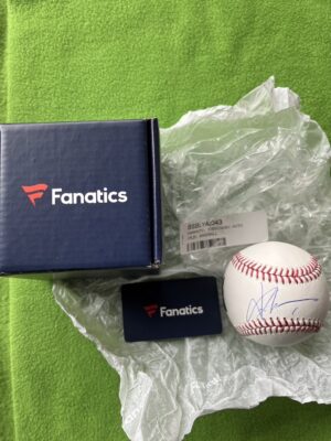 山本由伸選手18LAドジャース直筆サインＭＬＢボール　Fanatic＆MLBホログラム証明付き - 画像 (2)