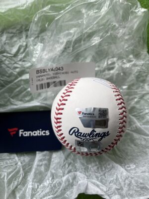 山本由伸選手18LAドジャース直筆サインＭＬＢボール　Fanatic＆MLBホログラム証明付き - 画像 (3)