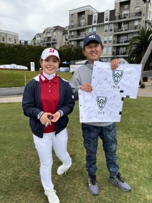2024 JE Eagle LA Open LPGA15選手直筆サイン　ウィルシャーカントリークラブ会場限定ゴルフピンフラッグ　当日チケット付き - 画像 (9)