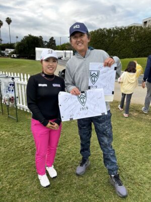 2024 JE Eagle LA Open LPGA15選手直筆サイン　ウィルシャーカントリークラブ会場限定ゴルフピンフラッグ　当日チケット付き - 画像 (7)