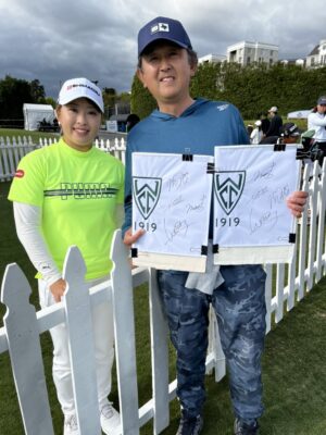 2024 JE Eagle LA Open LPGA15選手直筆サイン　ウィルシャーカントリークラブ会場限定ゴルフピンフラッグ　当日チケット付き - 画像 (6)